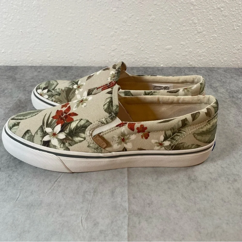 Women's Jump Kick Slip Tropical Keds Sneakers, Size 7.5 Medium NWOT - Picture 5 of 7